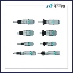 마이크로미터 헤드 148 시리즈 - 0.1mm/회전의 미세 스핀들 이송