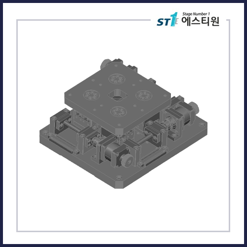 정밀 자동 UVW 모터라이즈 스테이지 120x120 [SMA-120-X]