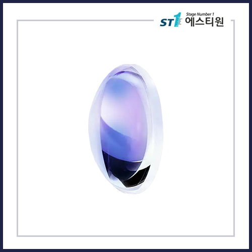 가시광선 반사방지 VIS코팅 평면 볼록 렌즈 [SGLH11 / 직경 25mm]